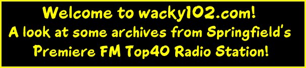 wacky102.com welcome banner
